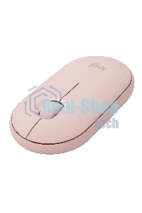 Мышь беспроводная Logitech Pebble M350 розовый, 1000 dpi, радиоканал, Bluetooth, USB, кнопки - 3