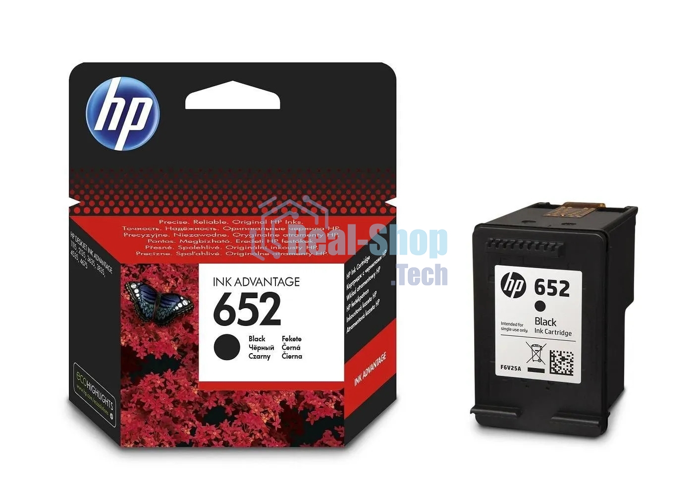 Картридж струйный HP №652 (F6V25AE) черный, 360 стр., для DJ IA 1115/2135/3635/4535/3835/4675