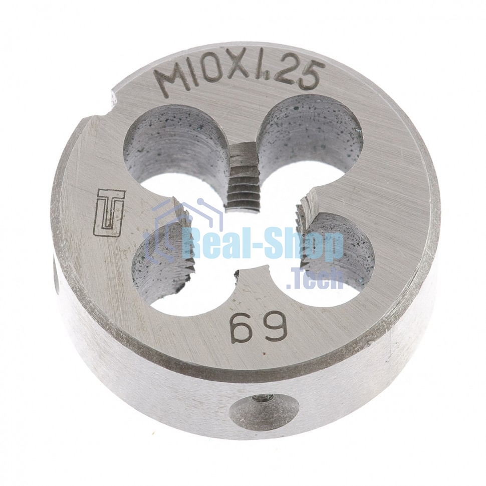 Плашка Сибртех М10x1,25 мм