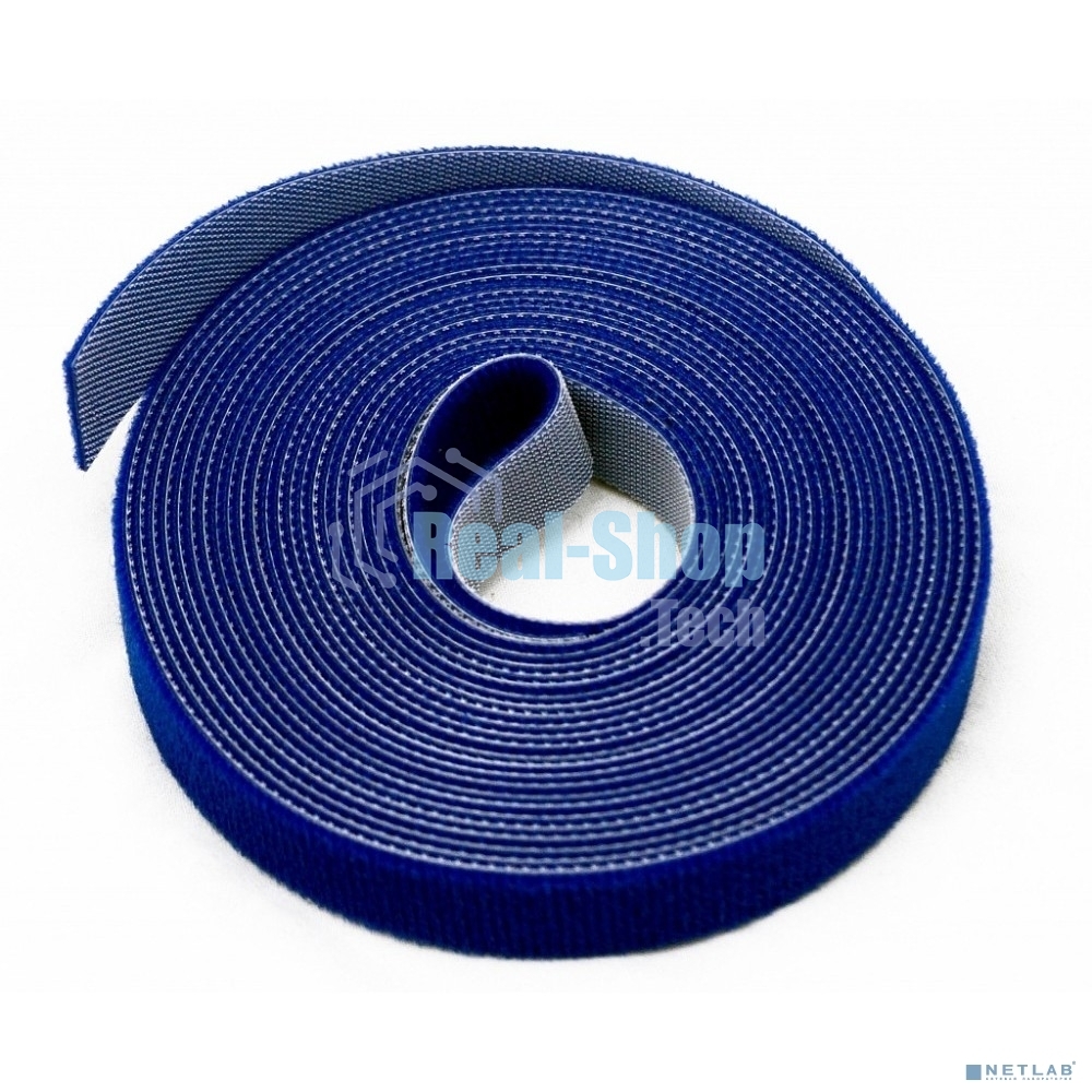 Лента (липучка) Hyperline WASNR-5x16-BL Лента (липучка) в рулоне, ширина 16 мм, длина 5 м, синяя
