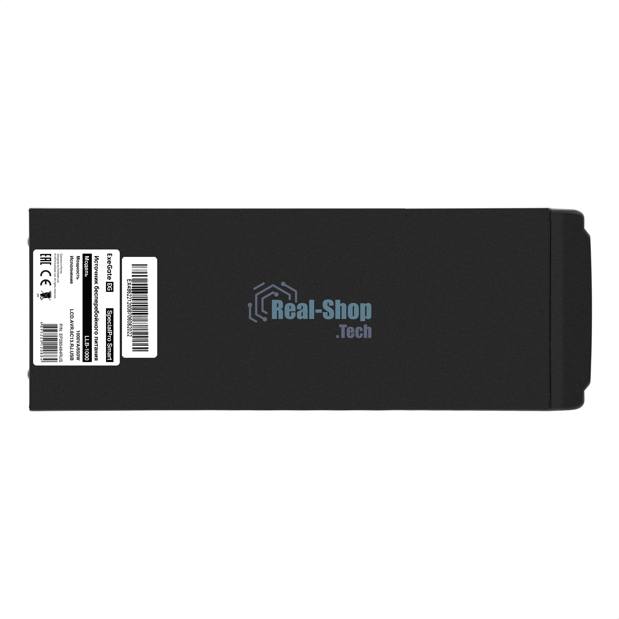 Источник бесперебойного питания ExeGate SpecialPro Smart LLB-1000.LCD.AVR.C13.RJ.USB / 1000 ВА / 650 Вт / 6 x IEC 320 C13