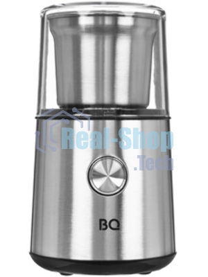 Кофемолка BQ CG1003, 200 Вт, 85 г максимальная загрузка, стальной/черный