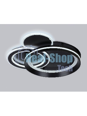 Светильник Ambrella light FA8515/3 BK черный 143W 3000K-6400K 500*500*80 (ПДУ РАДИО 2.4G)