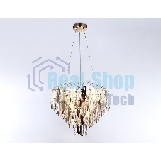 Светильник Ambrella light TR5256/8 SGD/CL золото/прозрачный E27*8 max 40W D500*350