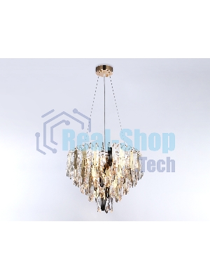 Светильник Ambrella light TR5256/8 SGD/CL золото/прозрачный E27*8 max 40W D500*350