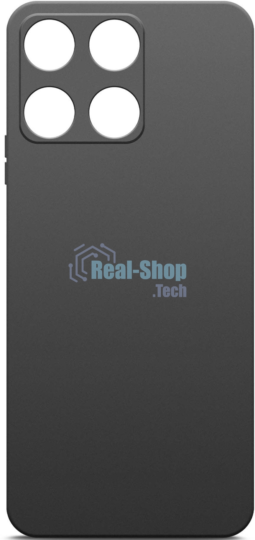 Чехол (клип-кейс) BoraSCO для Honor X6a Silicone Case черный (72478)