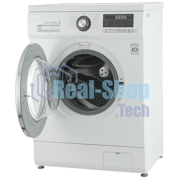 Стиральная машина LG F1096ND3 белая, загрузка фронтальная 6кг, 1000 об/мин., класс: A