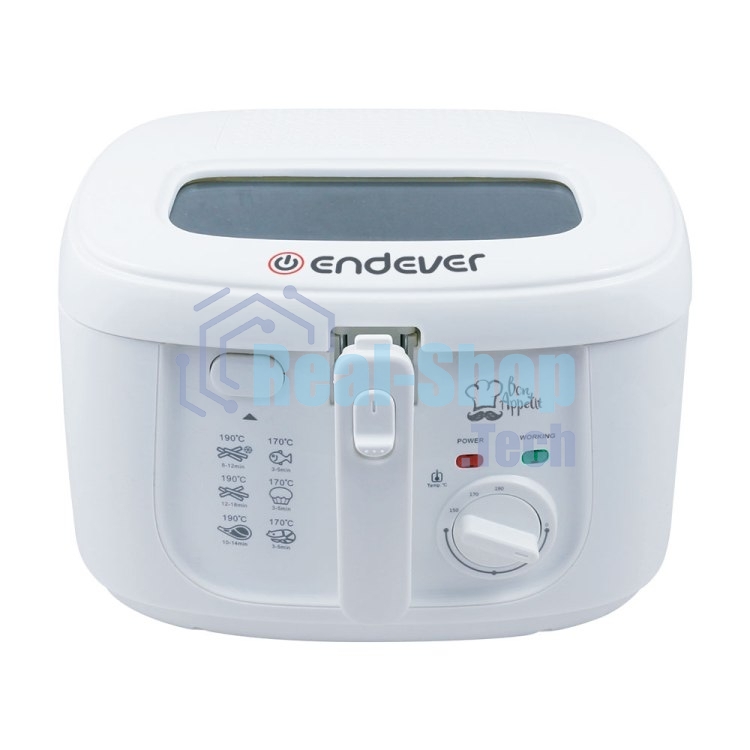 Фритюрница Endever Skyline FR-111 белый, 1800 Вт, 2.5 л, антипригарное покрытие