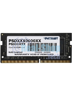 Оперативная память Patriot Signature, DDR4, 16GB (1x16 GB), 3200 MHz, CL22, SO-DIMM