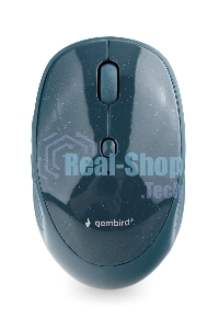 Мышь беспроводная Gembird MUSW-550 синий, 1600 dpi, радиоканал, Bluetooth, USB, кнопки - 6