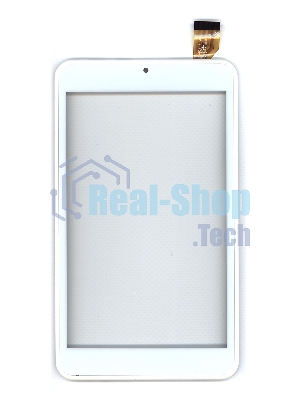 Сенсорное стекло (тачскрин) для Евросеть E-TAB 7.11, белое с рамкой