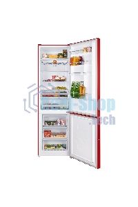 Холодильник Maunfeld MFF200NFR Inverter красный двухкамерный инвертор 271/106л морозилка снизу