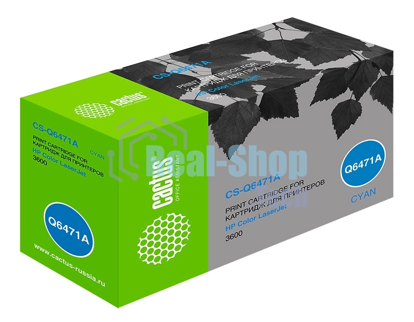 Картридж лазерный Cactus CS-Q6471A голубой (4000 стр.) для HP Color LaserJet 3600