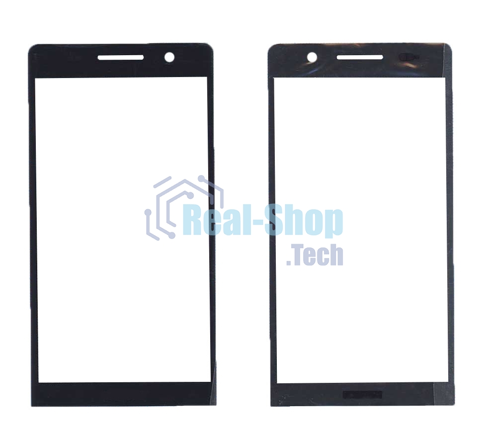 Стекло для Huawei Ascend P6 черное