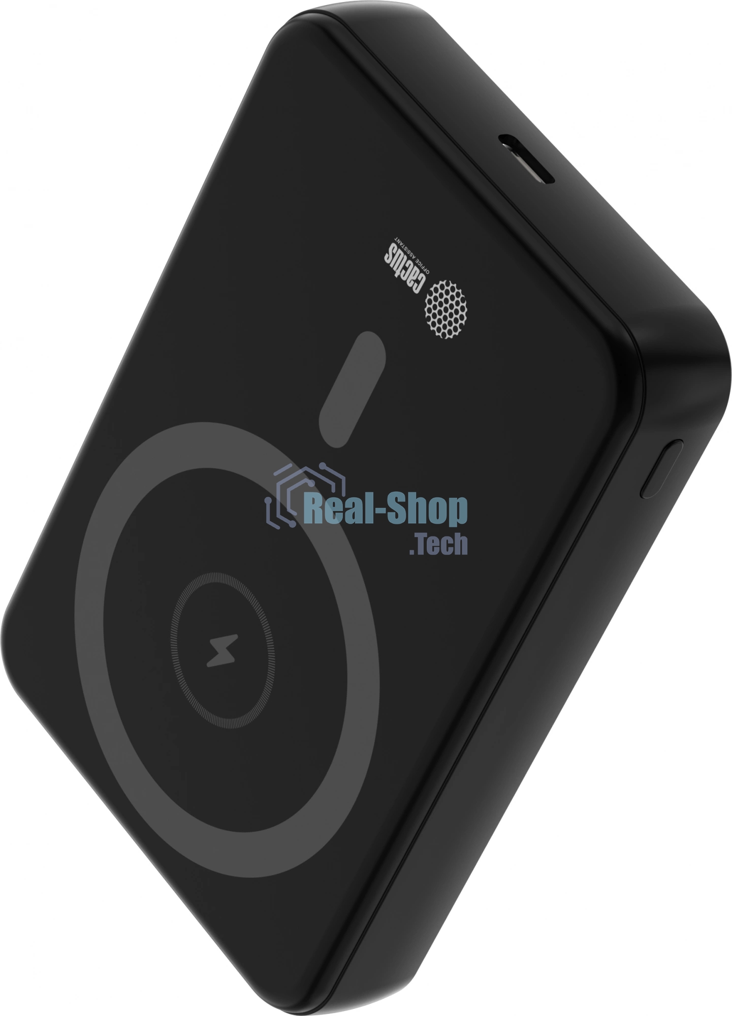 Портативный аккумулятор Cactus CS-PBFSUA-10000 10000mAh 22.5W 4.5A USB-C беспров.зар. черный