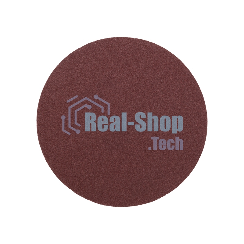Диск абразивный Kranz на ворсовой основе, на липучке, без отверстий, P150, 125мм, 10 шт.