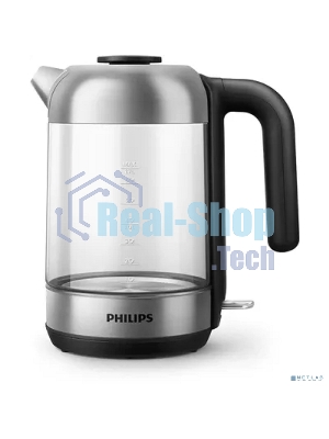 Чайник электрический Philips HD9339/80 1.7 л, 2200 Вт, прозрачный (корпус: стекло)
