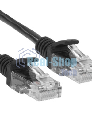 Патч-корд CCA light UTP Гарнизон PC-UTP-5e-0.5-BK cat.5e, 0.5м, литой, многожильный черный