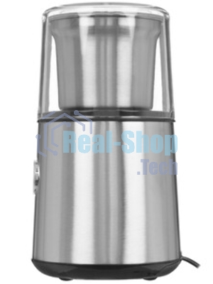 Кофемолка BQ CG1003, 200 Вт, 85 г максимальная загрузка, стальной/черный