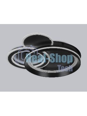 Светильник Ambrella light FA8515/3 BK черный 143W 3000K-6400K 500*500*80 (ПДУ РАДИО 2.4G)