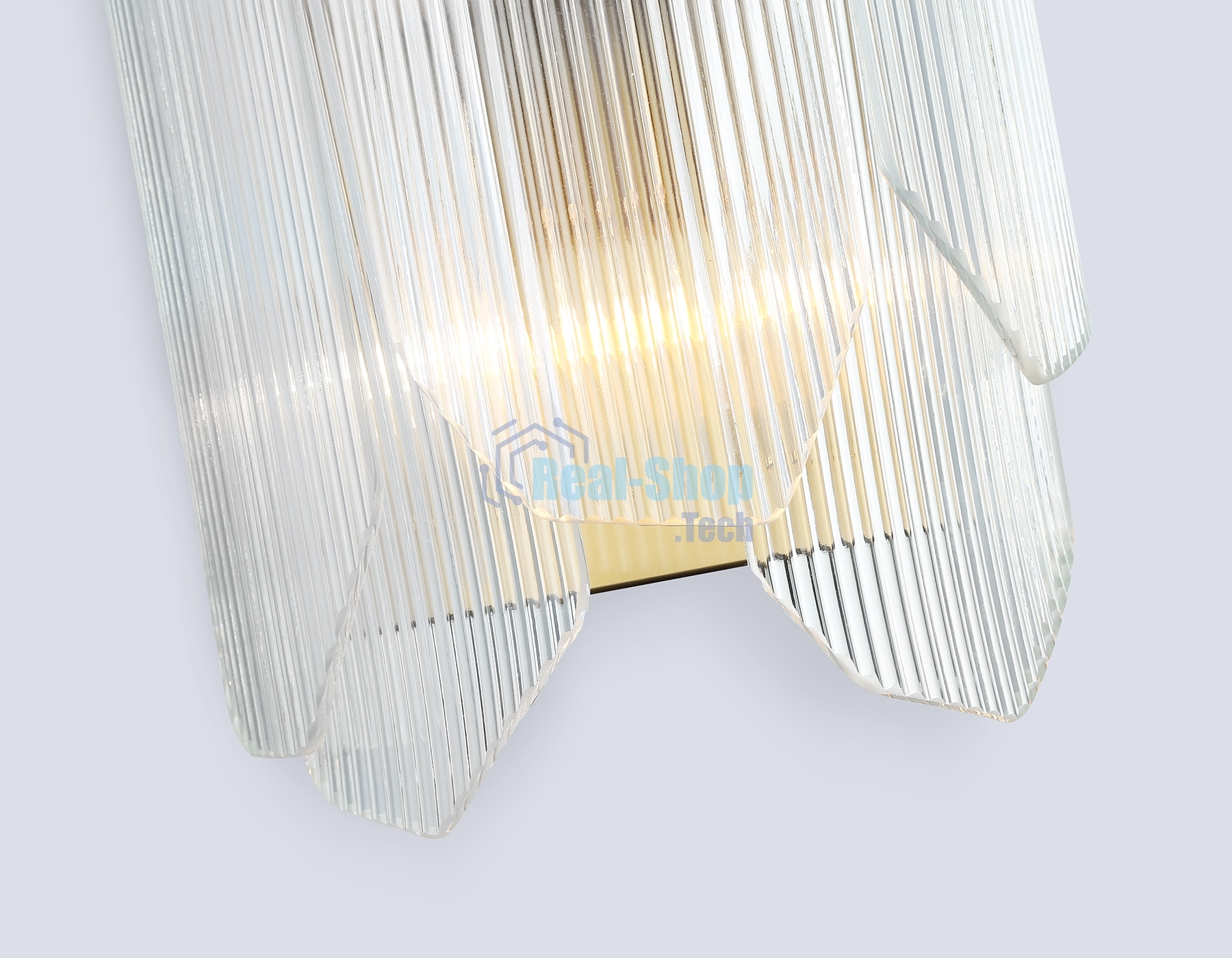 Настенный светильник Ambrella light LH31257/2 BS/CL латунь/прозрачный E14*2 max 40W 220*150*270