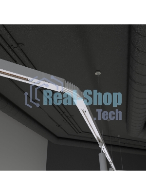 TRC-1-1-FLEX-WH / Соединитель электрический Гибкий коннектор для однофазного шинопровода (белый) /