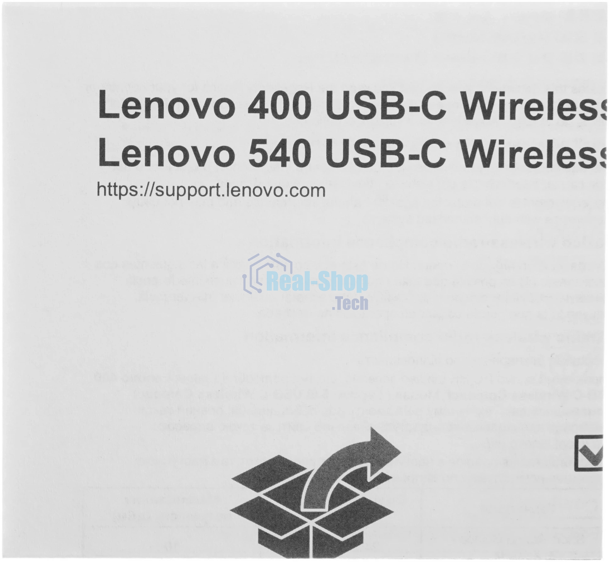 Мышь беспроводная Lenovo 540 темно-серый, 2400 dpi, радиоканал, USB-C, кнопки - 4
