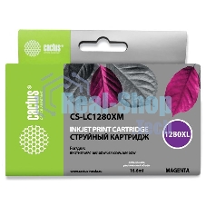 Картридж струйный Cactus CS-LC1280XM пурпурный (16,6 мл) для Brother MFC-J6510/6910DW