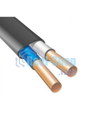 Кабель ВВГ-Пнг(А) 2х1.5 ок (N) 0.66кВ (бухта 50м) (шт) АЛЬФАКАБЕЛЬ 45976