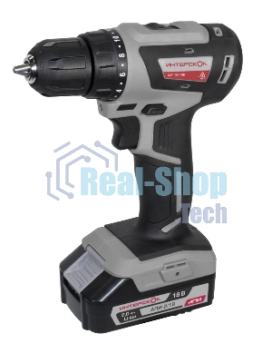 Дрель-шуруповерт аккумуляторная ИНТЕРСКОЛ ДА-10/18В МиниМАКС, 12 В, 2 А·ч, аккумуляторная