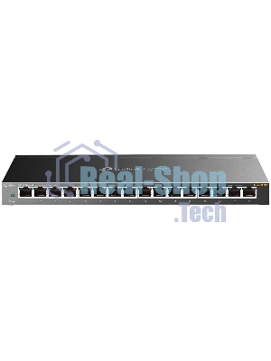 Коммутатор сетевой TP-Link 16-Port Gigabit Easy Smart Switch, 16 Gigabit RJ45 Ports, Desktop Steel Case, MTU/Port/Tag-based VLAN, QoS, IGMP Snooping, Web/Utility Management