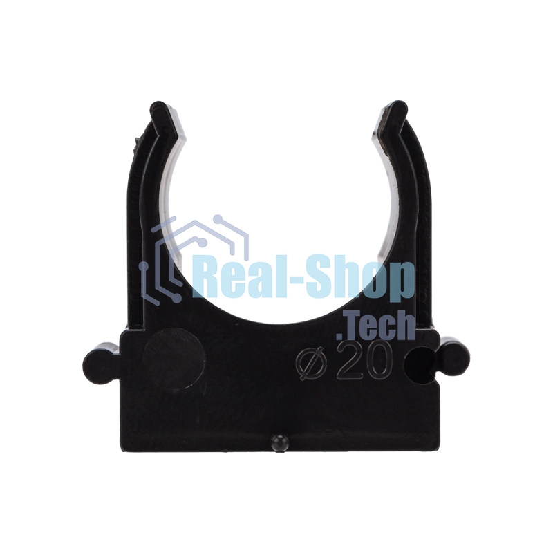 Крепеж-клипса для монтажного пистолета Rexant Ø 20 мм, черная (100 шт/уп)