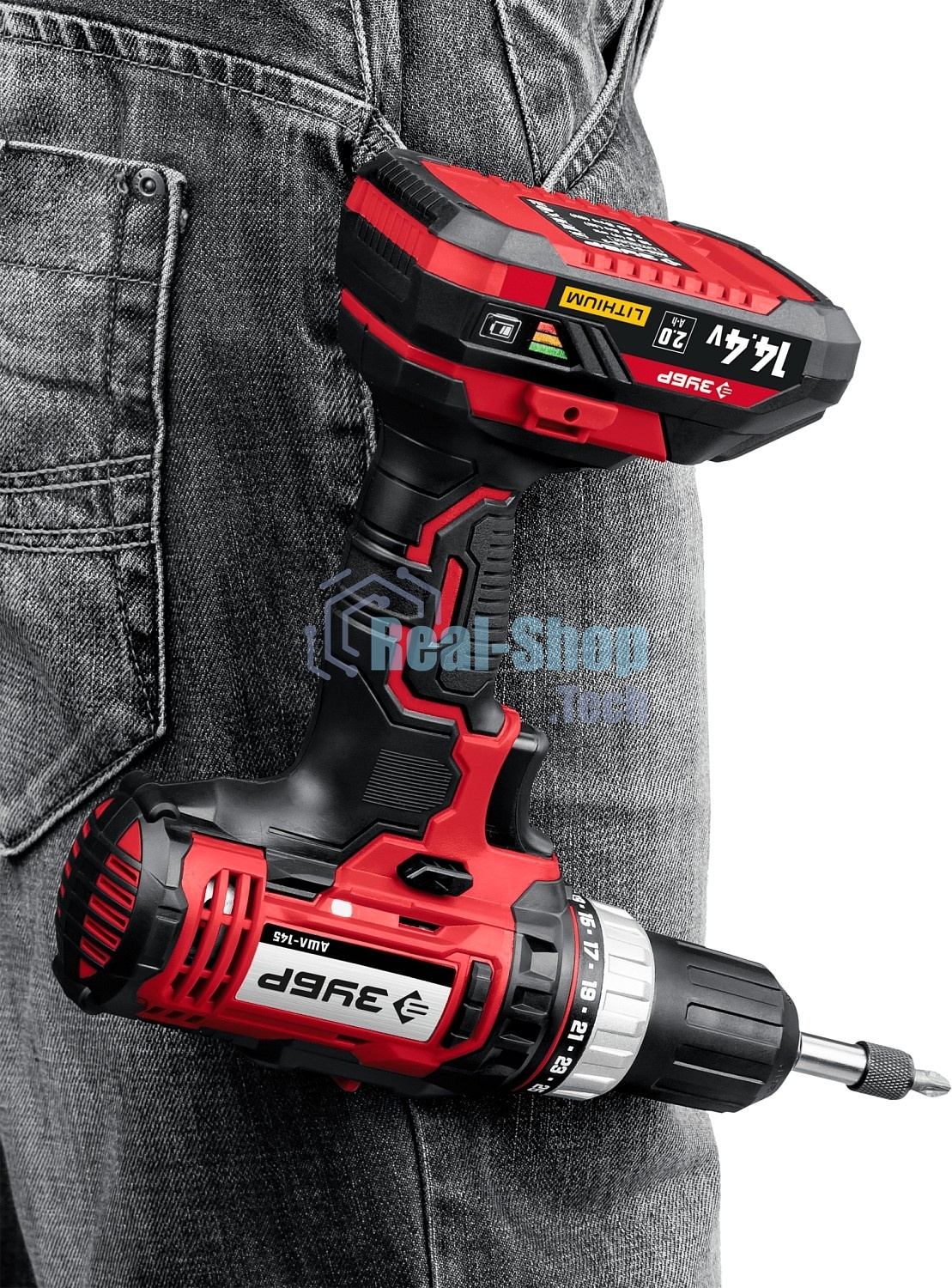 Дрель-шуруповерт аккумуляторная Зубр ДШЛ-145-22, Аккумуляторная, 14,4В, 2 АКБ, Кейс