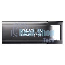 Флешка USB ADATA UR340 (AROY-UR340-64GbK), 64Gb, USB 3.2, R/W 100/30, черный
