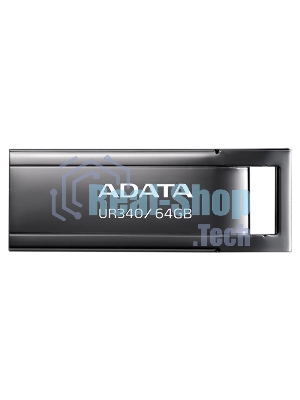 Флешка USB ADATA UR340 (AROY-UR340-64GbK), 64Gb, USB 3.2, R/W 100/30, черный