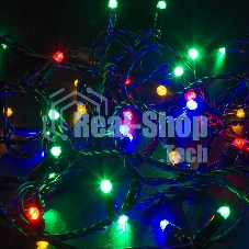 Гирлянда Neon-Night Нить 10м, свечение с динамикой, черный ПВХ, 230В, RGB