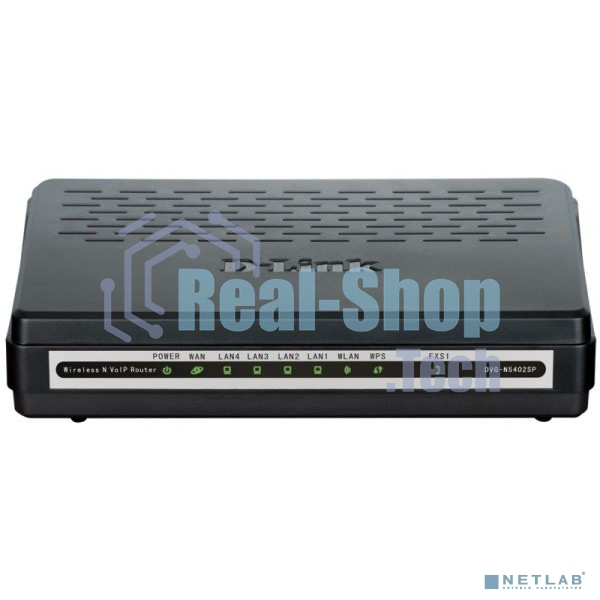 Маршрутизатор беспроводной D-Link DVG-N5402SP/1S/C1A 10/100BASE-TX черный