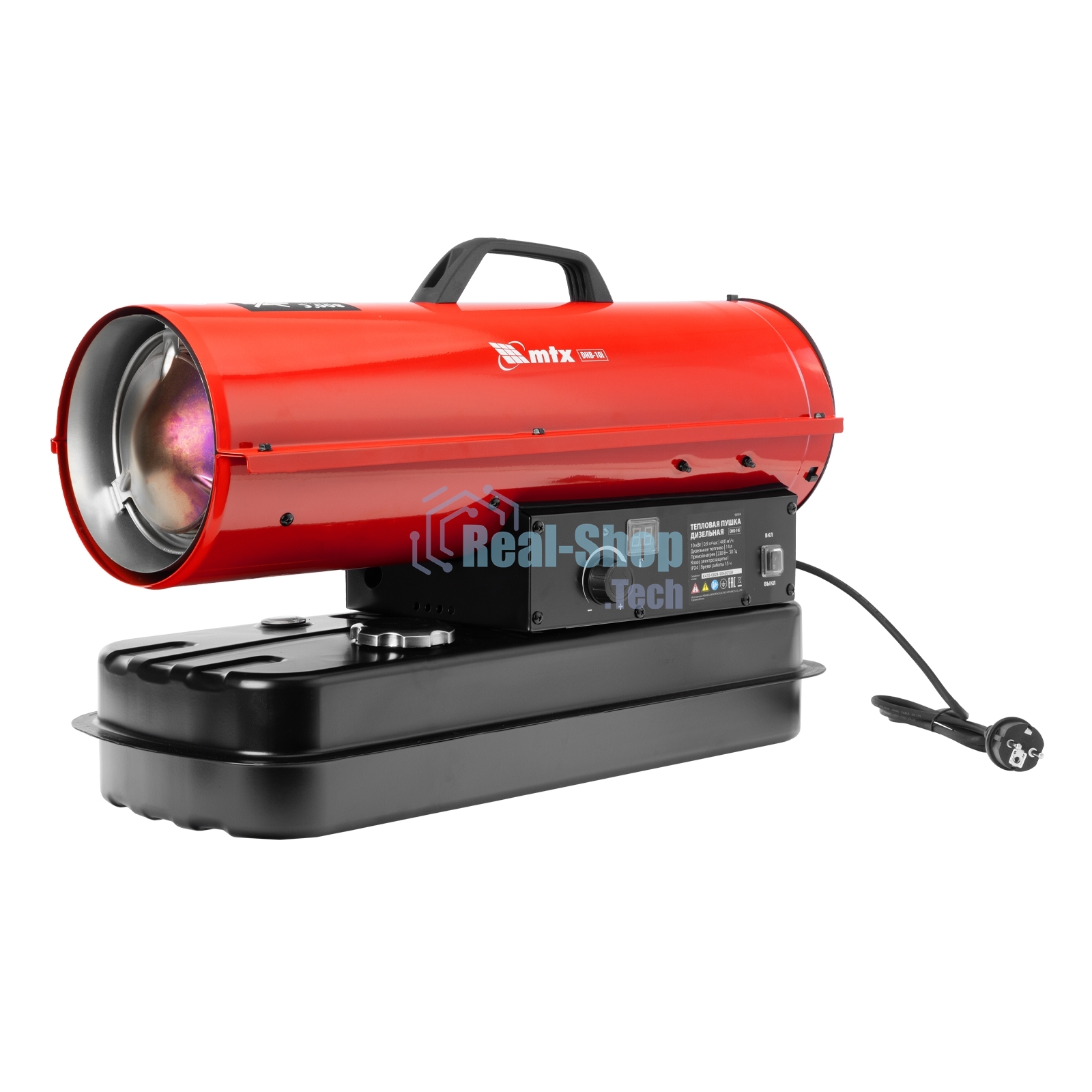 Дизельная тепловая пушка MTX DHB-10i, 10 кВт, 400 м3/ч, прямой нагрев, термостат