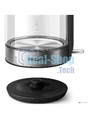 Чайник электрический Philips HD9339/80 1.7 л, 2200 Вт, прозрачный (корпус: стекло)