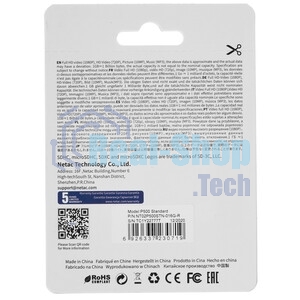 Флеш карта microSDHC 16Gb Netac P500 NT02P500STN-016G-R (с SD адаптером) 80Mb/s