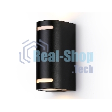 Светильник Ambrella light ST3744/2 BK черный IP54 GU10/2 max 35W 150*68*92