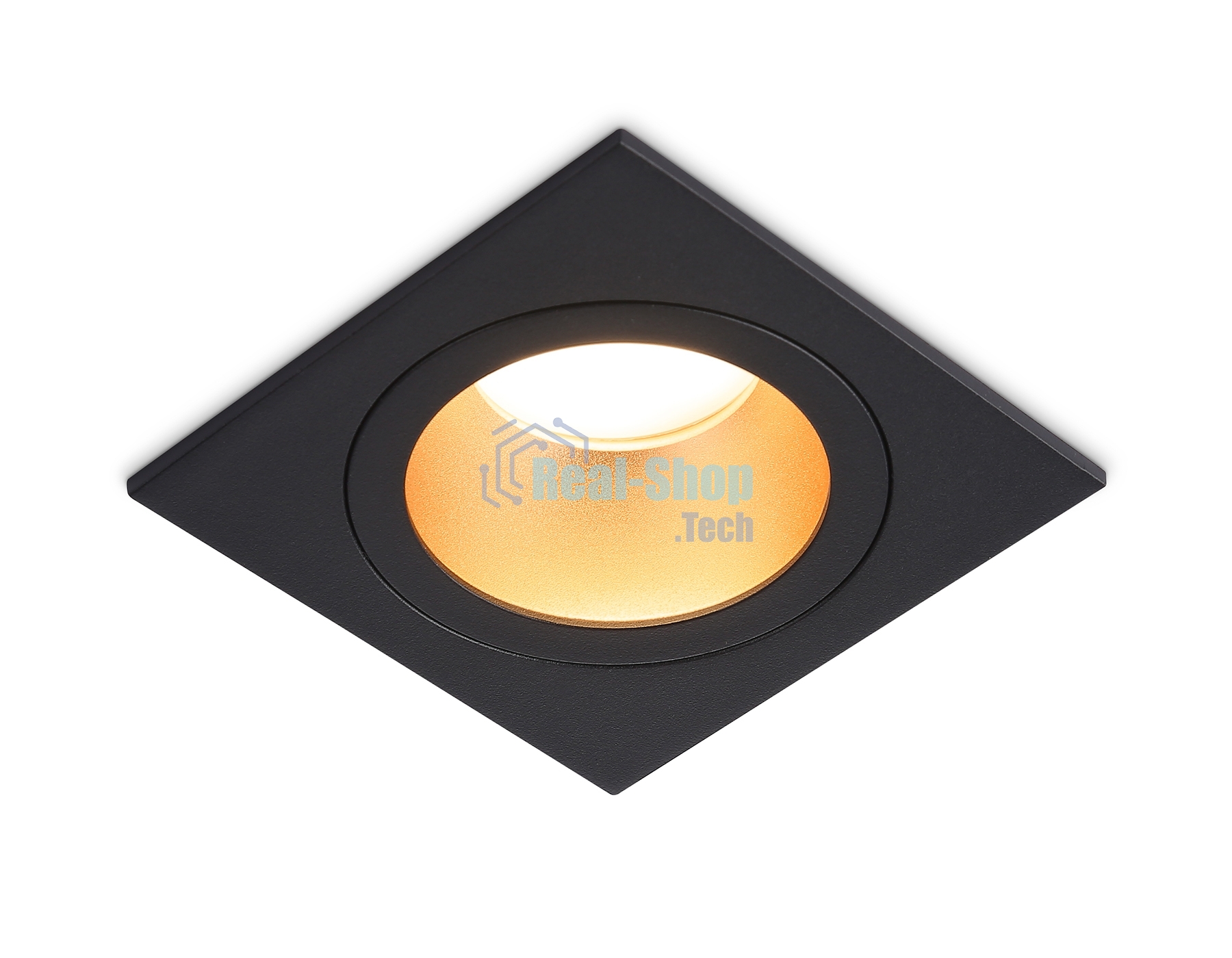 Встраиваемый точечный светильник Ambrella light TN102829 BK/GD черный/золото GU5.3 92*92*50