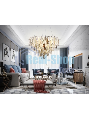Светильник Ambrella light TR5258/11 SGD/CL золото/прозрачный E27*11 max 40W D600*400