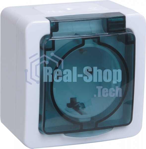 Розетка IEK ERMP12-K03-16-54-EC РСб20-3-ГПБд роз 1м с з/к о/у IP54 (цвет крышки:дымчатый) ГЕРМЕС PLUS
