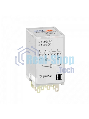 Реле промежуточное КЭАЗ OptiRel G RP55-34-24-6-CO/TIL