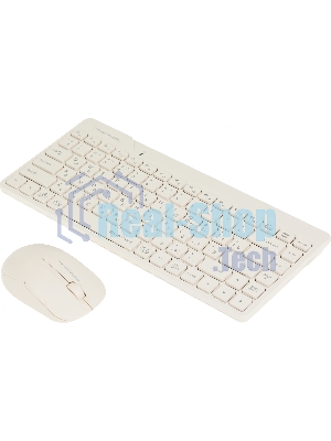 Комплект клавиатура+мышь A4Tech FStyler FG2200 Air2 беспроводной, USB, 1200 DPI, бежевый