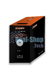 Кабель Exegate FTP 4 пары кат.5e Exegate медь, экран, 305м pullbox, серый