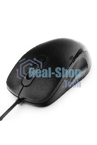 Мышь проводная Gembird MOP-100 черный, 1000 dpi, USB, кнопки - 3