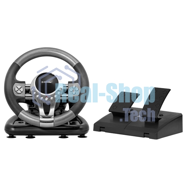 Игровой руль Defender FORSAGE 12 кн+2перекл.+1перекл. 8-ми позиц., USB