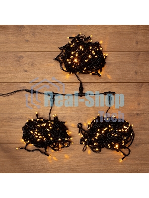 Гирлянда Neon-night LED ClipLight 24V, 3 нити по 20 м, свечение с динамикой, цвет диодов желтый
